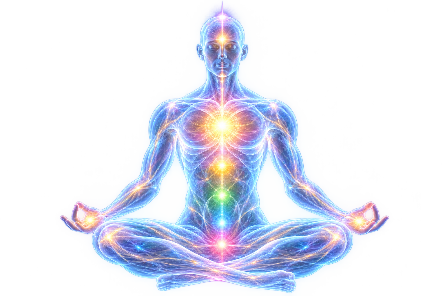 Meditating figure